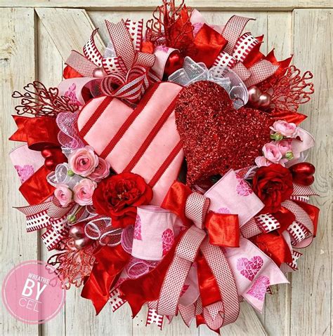 Pin By Karen Grace On Valentine’s Diy Valentines Day Wreath Valentine Wreath Diy Valentine
