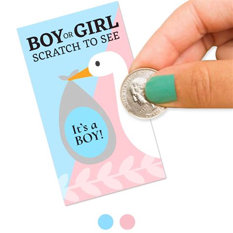 Gender Reveal Scratch Offs Cards 30 Pack Gender Reveal Party