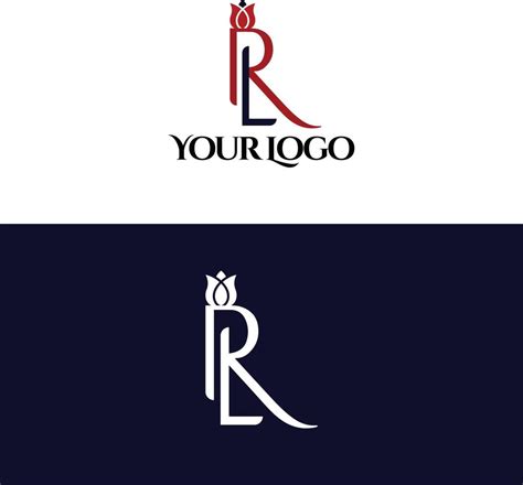 Abstract Letter Rl Logo This Logo Icon Incorporate With Abstract Shape