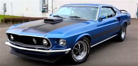 Super Clean 69 Mustang Mach 1 In Acapulco Blue Hot Cars