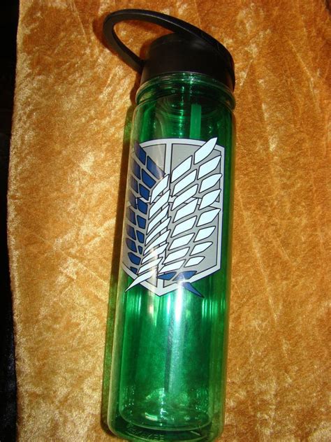 Anime Attack On Titan Green Survey Corps Sports Bottle Brand New Last