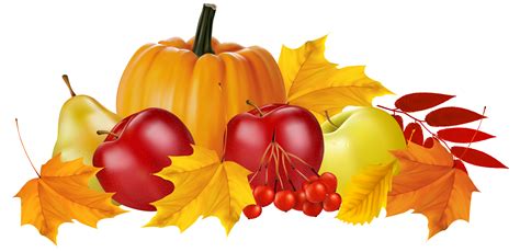 Free Clip Art Fall Leaves Pumpkins