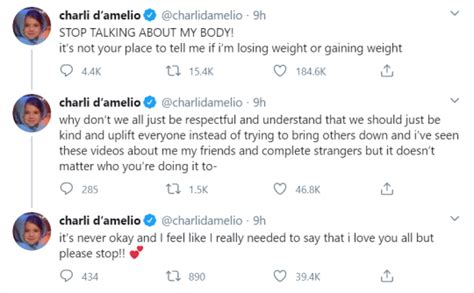 Charli Damelio Begs Tiktok Body Shamers To Please Stop Metro News