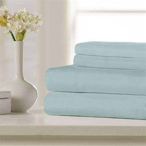 Super Soft Triple Brushed Microfiber Sheet Set Aqua Twin Iys