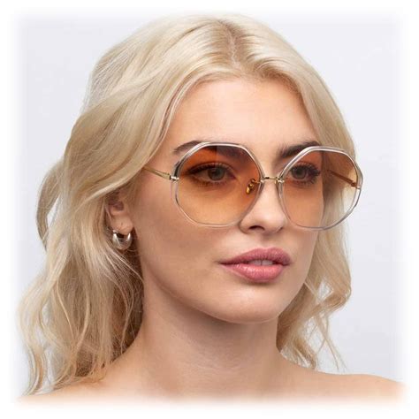 linda farrow 901 c9 oversized sunglasses clear linda farrow eyewear avvenice