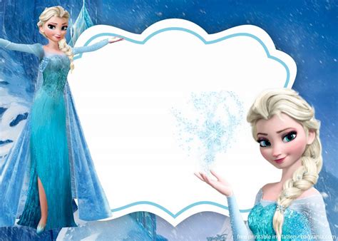 frozen invitation template printable bagvania