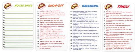 These are the basic rules (ther. Mattel UNO Dare Card Game - Buy Mattel UNO Dare Card Game ...