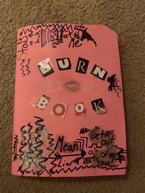 Mean Girls Burn Book Canvas Prints By Natalie Rowe Redbubble Burn