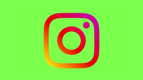 Instagram New Logo Green Screen Animated 3d Images