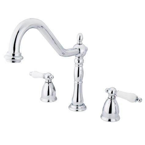 Installing a brass faucet in your. Kingston Brass Heritage 2-Handle Standard Kitchen Faucet ...