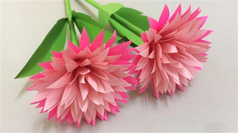 How To Make Beautiful Flower With Paper Making Paper Flowers Step By