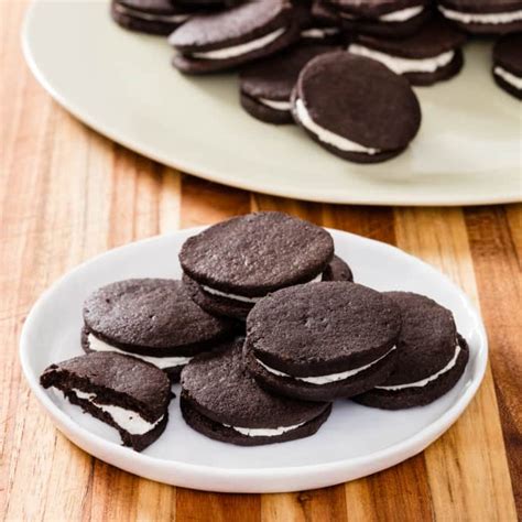 A rimless cookie sheet helps achieve evenly baked cookies; "Oreo" Cookies | America's Test Kitchen