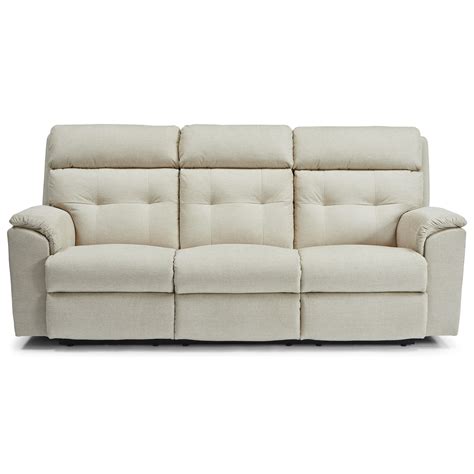 Flexsteel Mason Power Reclining Sofa With Tufted Back Mueller Furniture Reclining Sofas