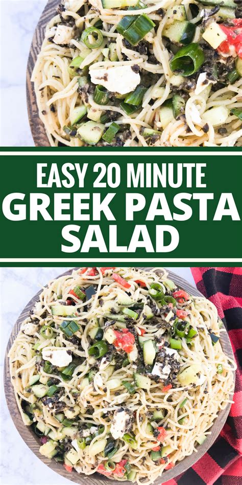 And keep in mind that the recipe can be doubled or tripled for a larger family meal or dinner. Greek Pasta Salad | Recipe | Greek salad pasta, Greek ...