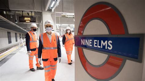 New Tube Stations Open At Battersea And Nine Elms In South London As
