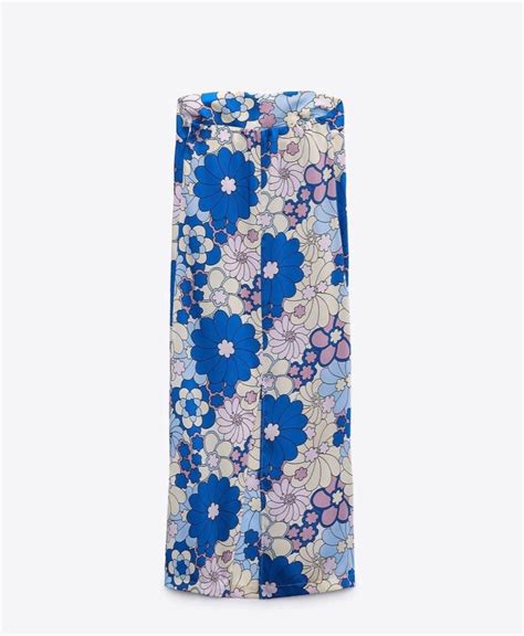 Zara Floral Print Satin Midi Dress Womens Fashion Dresses And Sets Dresses On Carousell