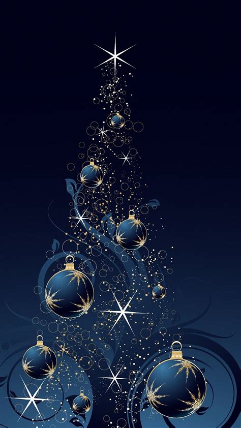 Blue Christmas Tree Samsung Galaxy S6 Wallpapers Hd 1440x2560 Scene