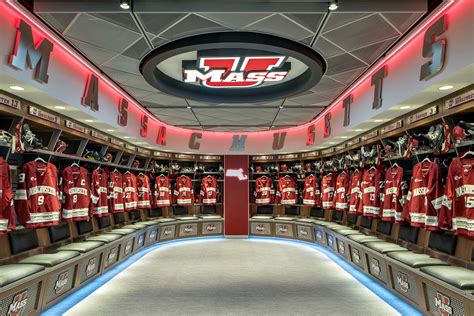 University Of Massachusetts Mullins Center Hockey Locker Room Sladen