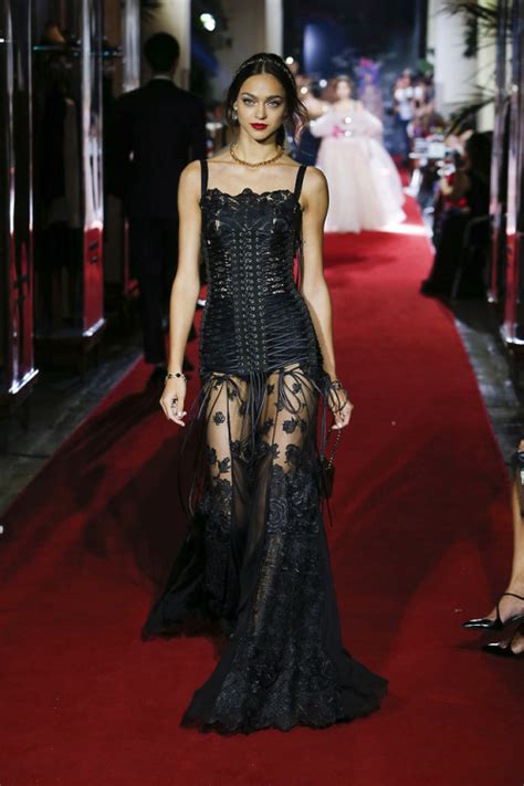 Zhenya Katava At The Dolce And Gabbana Secret Show The Runway Archive