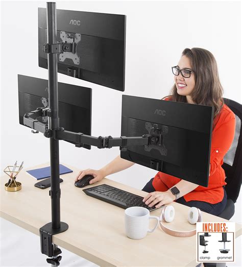 Stand Steady Monitor Arm Height Adjustable With Full Articulation
