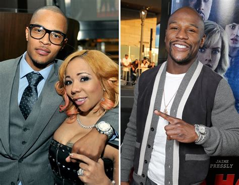 Floyd Mayweather Brings Up T I ’s Cheating After Tiny Harris’ Husband Dissed The Boxer On New