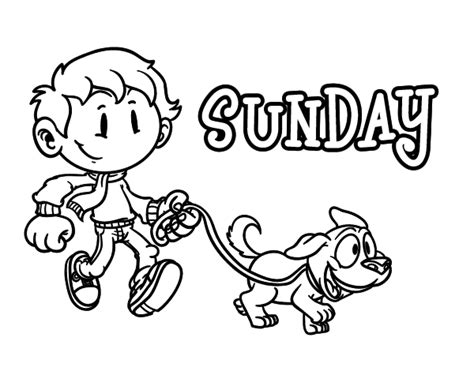 Saturday Coloring Sheet Coloring Pages