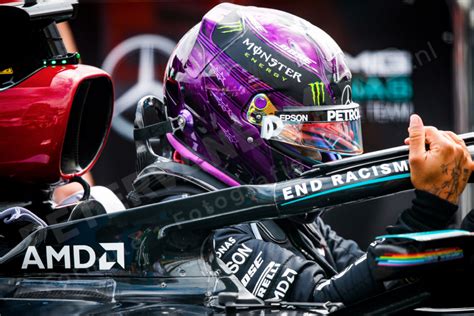 As a driver it's very physical there generally, it's quite warm and you are constantly moving the car from the straights. Lewis Hamilton Helm GP Hongarije 2020 | De site vol ...