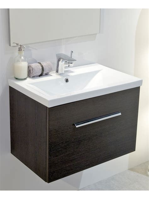 Shop our full range of wall hung vanity units, also known as wall mounted vanity units or floating vanity units are sure to add style to any bathroom. Nova Dark Wood Slimline 50cm Wall Hung Vanity Unit - Wall ...