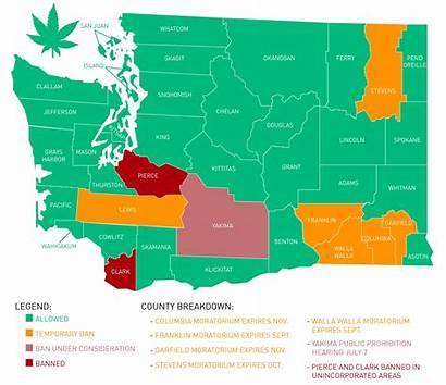 Map Marijuana Recreational Washington County Ban Moratorium