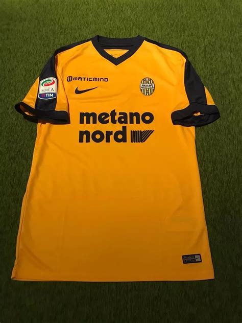 Hellas Verona F C Away Football Shirt 2017 2018 Sponsored By Metano