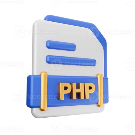 3d File Php Format Icon 22030413 Png
