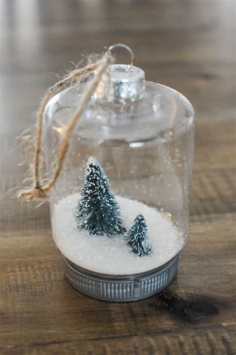 Diy Mason Jar Snow Globe Ornament Joyful Derivatives