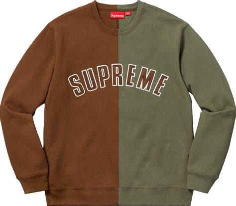 Supreme Split Crewneck Sweatshirt Sweatshirts Supreme Clothing