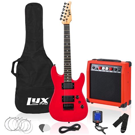 Lyxpro 36 Inch Electric Guitar And Starter Kit Bundle For Kids With 34