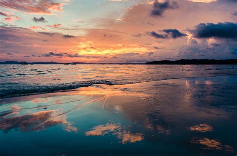 Kostenloses Bild Auf Pixabay Am Strand Sonnenuntergang Beach