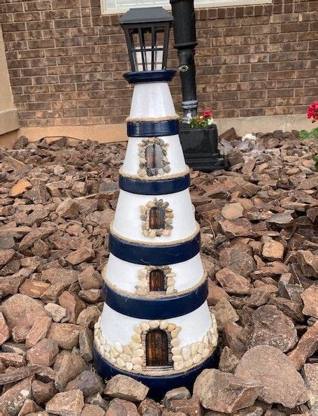 Terra Cotta Pot Lighthouse Welcome To The Creative Therapy Clay Pot