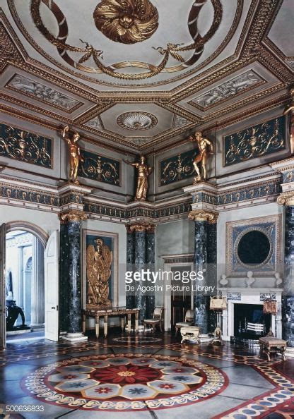 Neoclassical Style Vestibule In Syon House Architect Robert Adam London