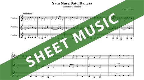 Satu Nusa Satu Bangsa Lagu Nasional Ansambel Pianika Youtube