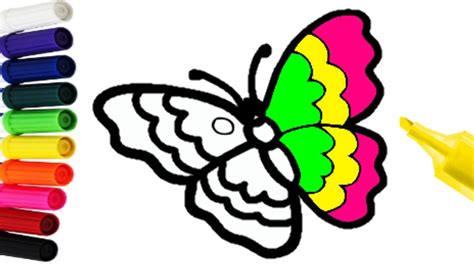 COMO COLOREAR UNA MARIPOSA MUY FÁCIL CON TEMPERAS DE ...
