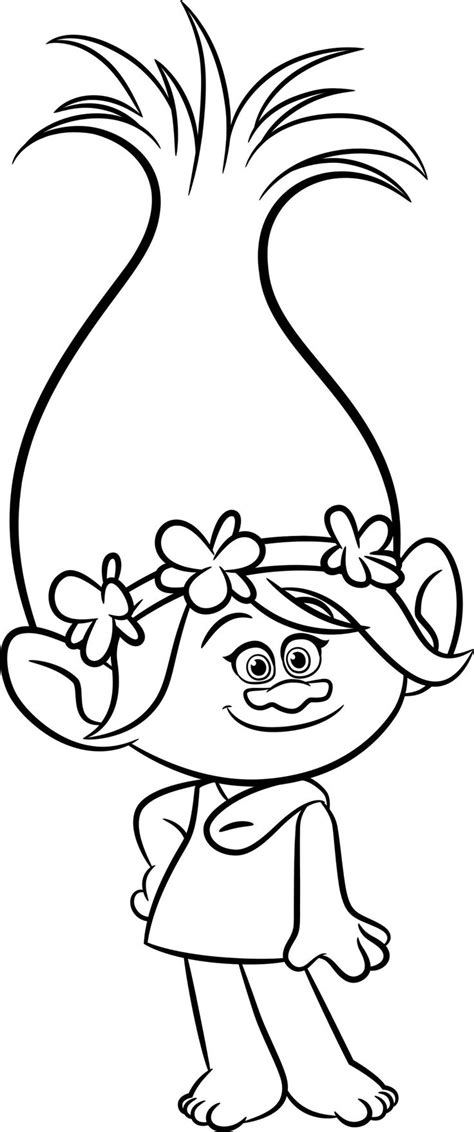 She is seen wearing a green headband with a blue flower, quite similar to the one she wears when she gets older. Poppy coloring page, Frozen coloring pages, Disney ...