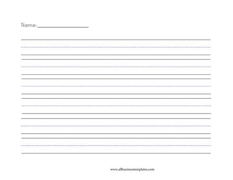 Free printable lined paper template in different sizes with various widths between the lines. Writing paper large lines - Are you looking for primary ...