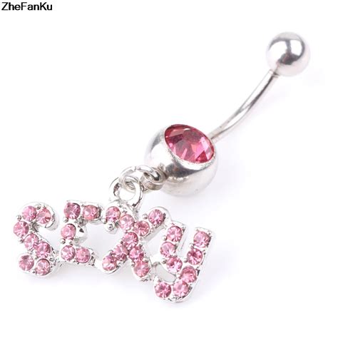 Body Piercing Jewelry Women Sexy Word Navel Piercing Belly Button Ring Drop Shipping In Body