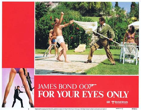 For Your Eyes Only Original Lobby Card 5 Roger Moore James Bond