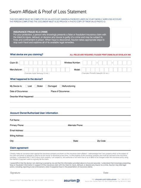 Paul has navigated the at&t claims process to replace a damaged smartphone. 2015-2020 Form Asurion F-017-45-TMEN Fill Online, Printable, Fillable, Blank - PDFfiller