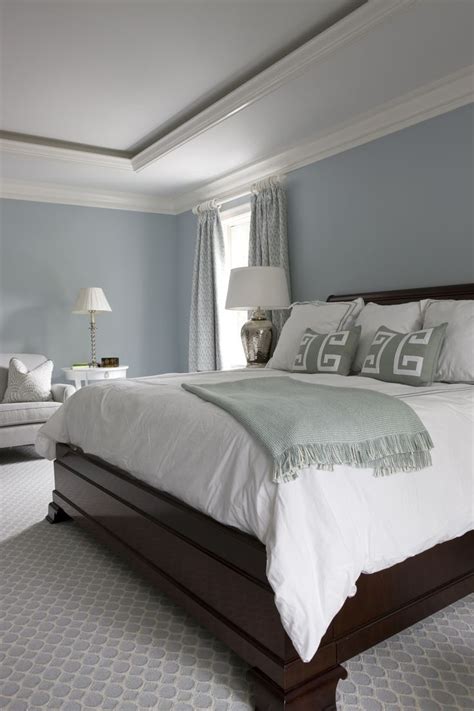 Color can instantly change not only the look of the room, but also how you feel when you're in it. Sally Steponkus Interiors * Bethesda | Blue master bedroom ...