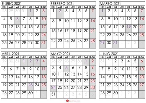 Calendario Enero 2021 España 🇪🇸 Para Imprimir Calendarena En 2021