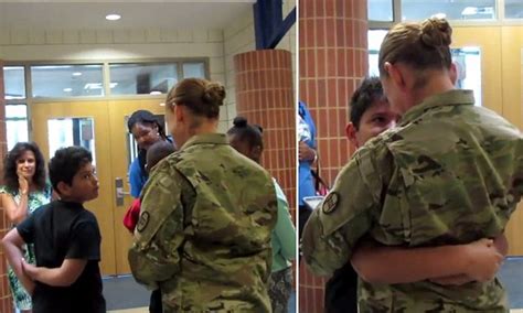 Military Mom Surprises Son In Florida After A Year Away