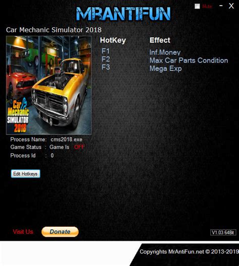 Car Mechanic Simulator 2018 Trainer +3 v1.6.0 MrAntiFun GAME TRAINER