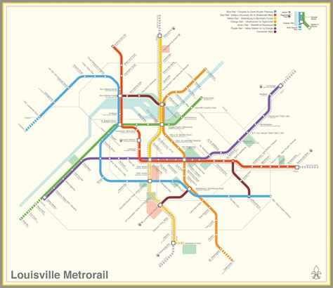 Transit Maps Submission Fantasy Map Louisville Kentucky Metrorail