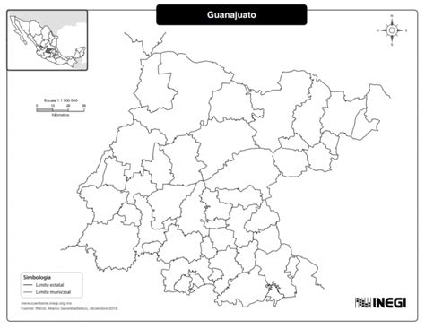Mapa Del Estado De Guanajuato Con Municipios Mapas Para Descargar E